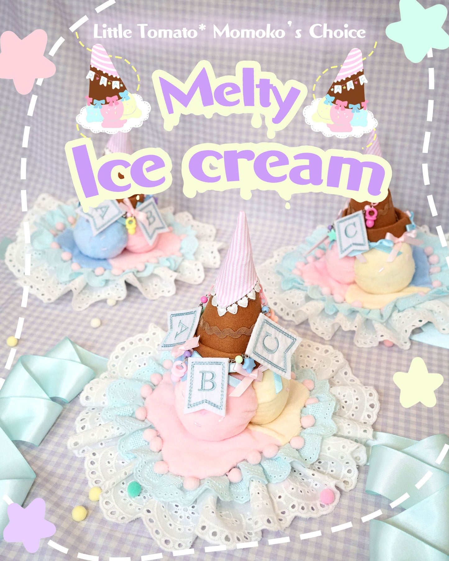 Melty Ice cream Lolita headdress