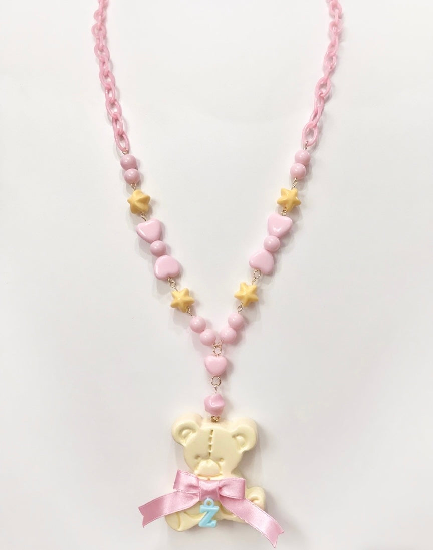 Cotton Candy Bear Sweet Lolita Necklace