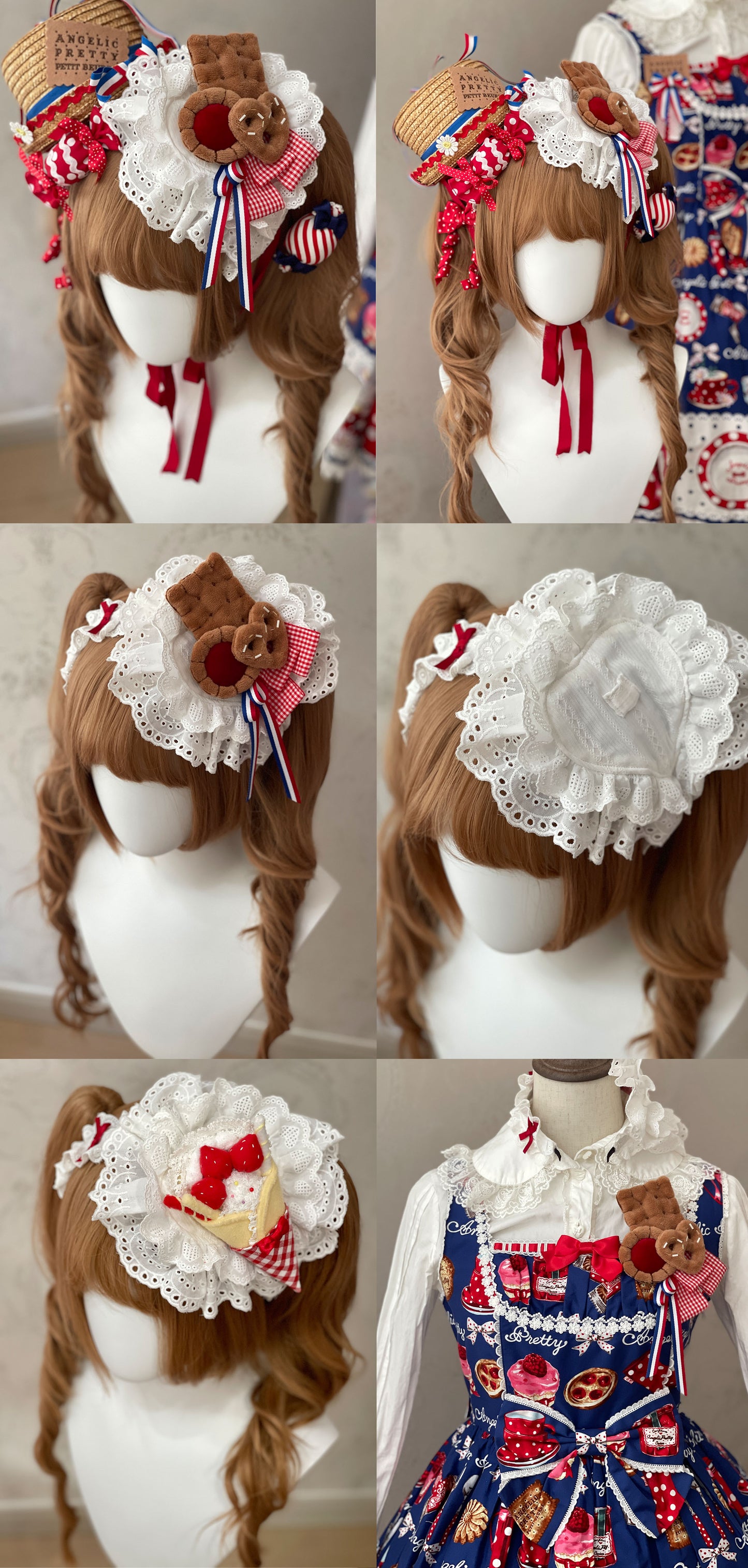 Pretzel Cookie Bakery Lolita Headwear headbow