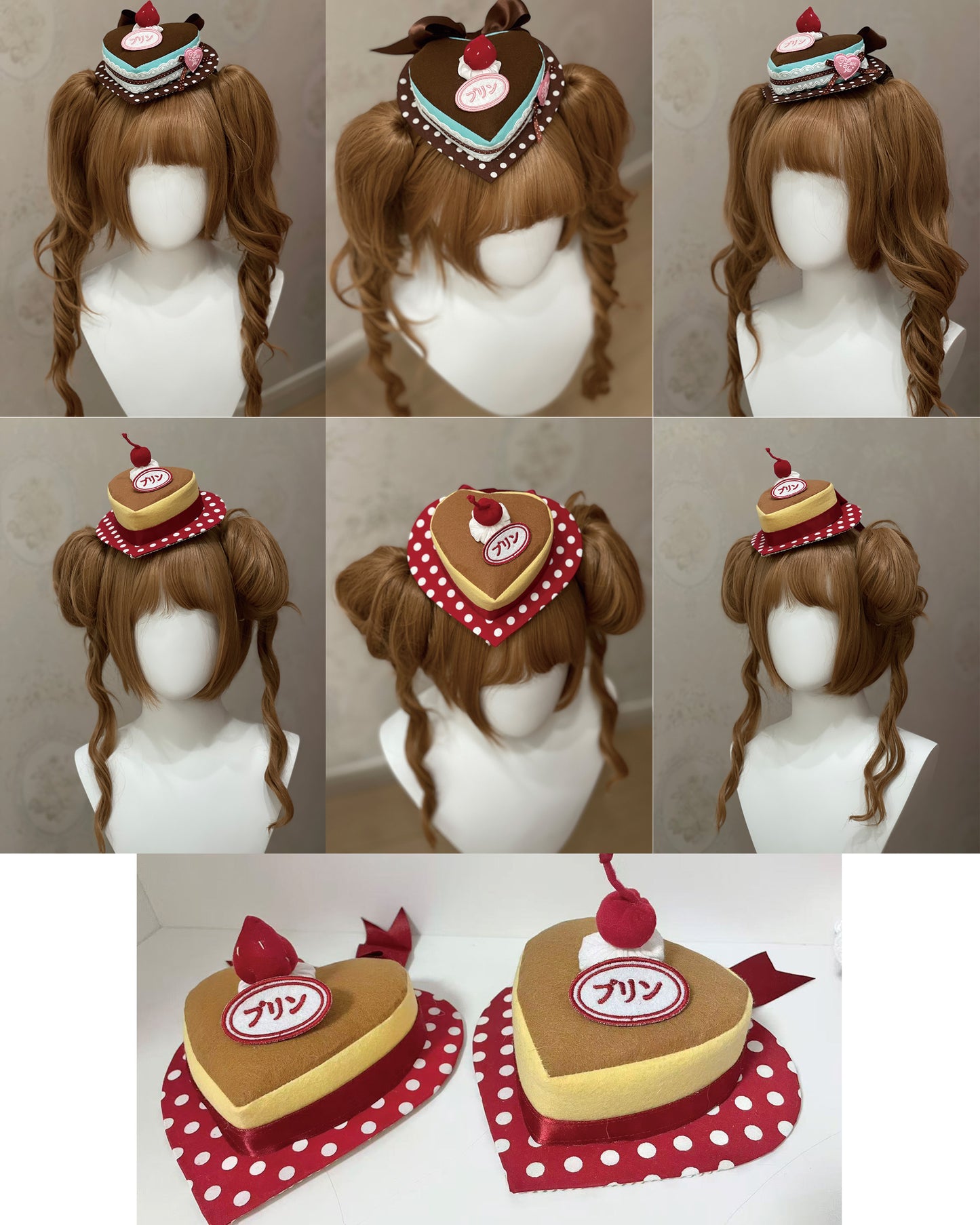 Sweet Kissaten Pudding Cream Hat | Lolita Fashion