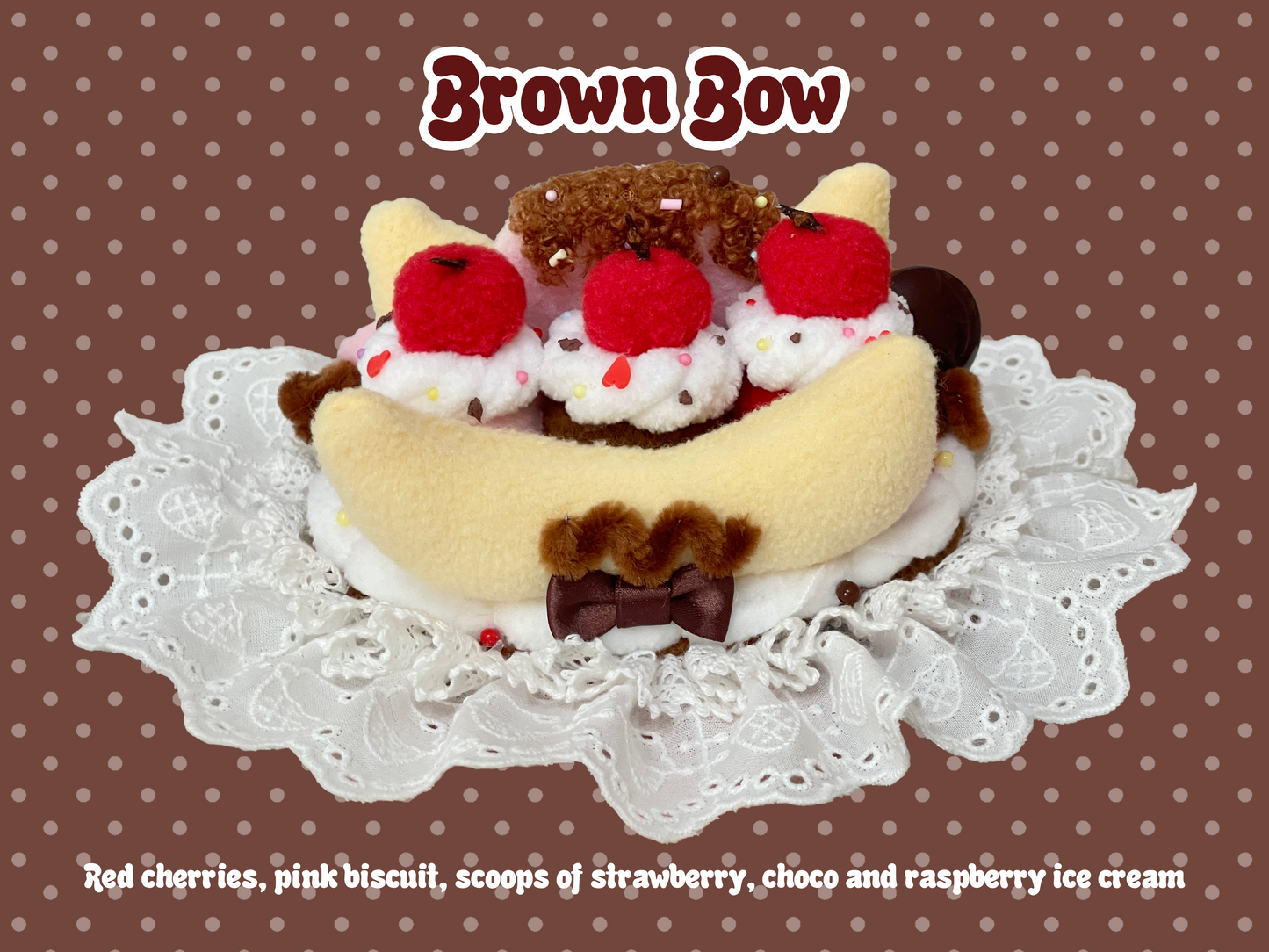 Sweet Banana Split Lolita headdress