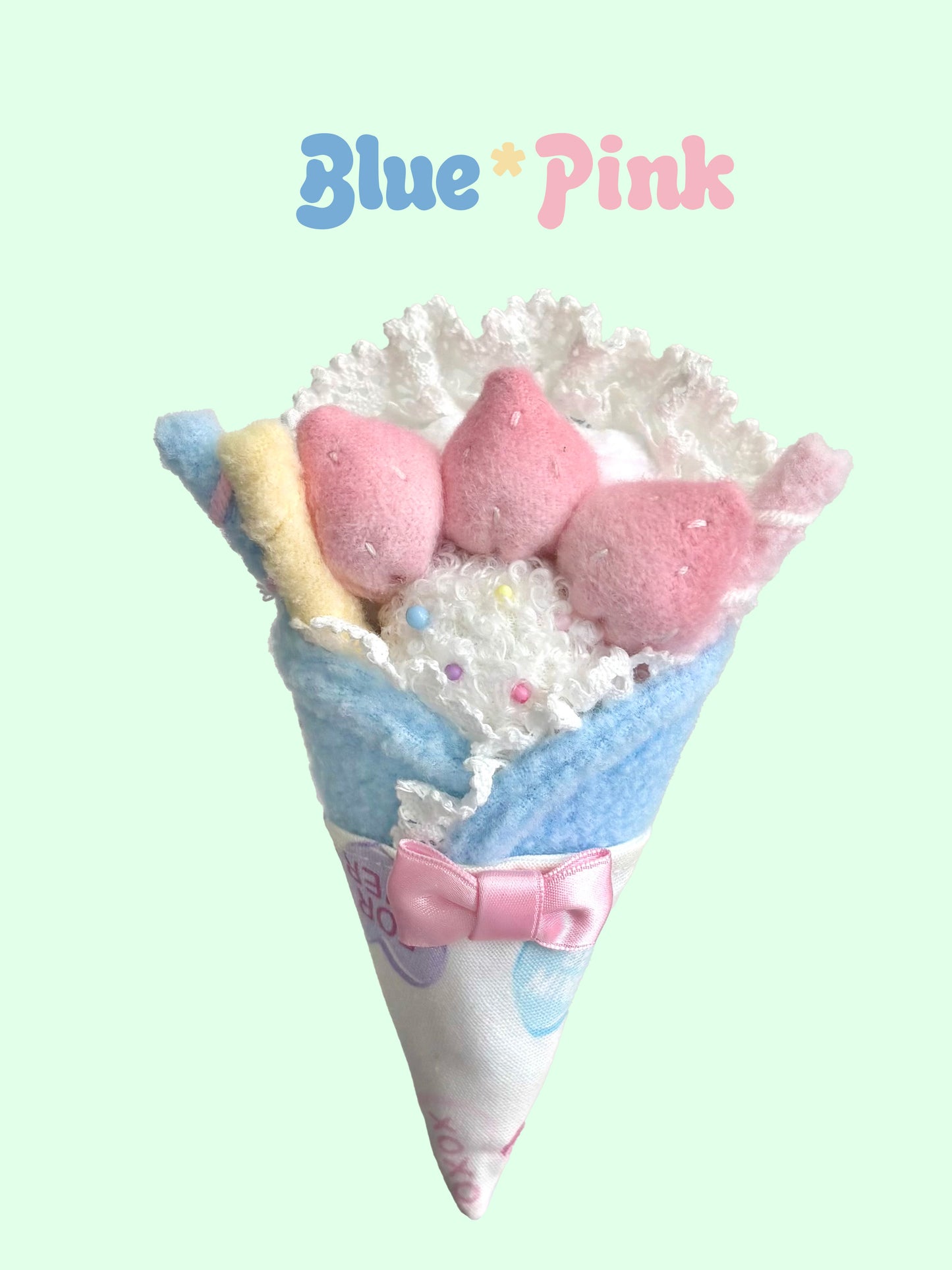 Dual-Use Strawberry Crepe Clip and Brooch | 2-in-1 Lolita Hair and Dress Accessory