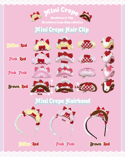 Mini Crepe Headband&Clip