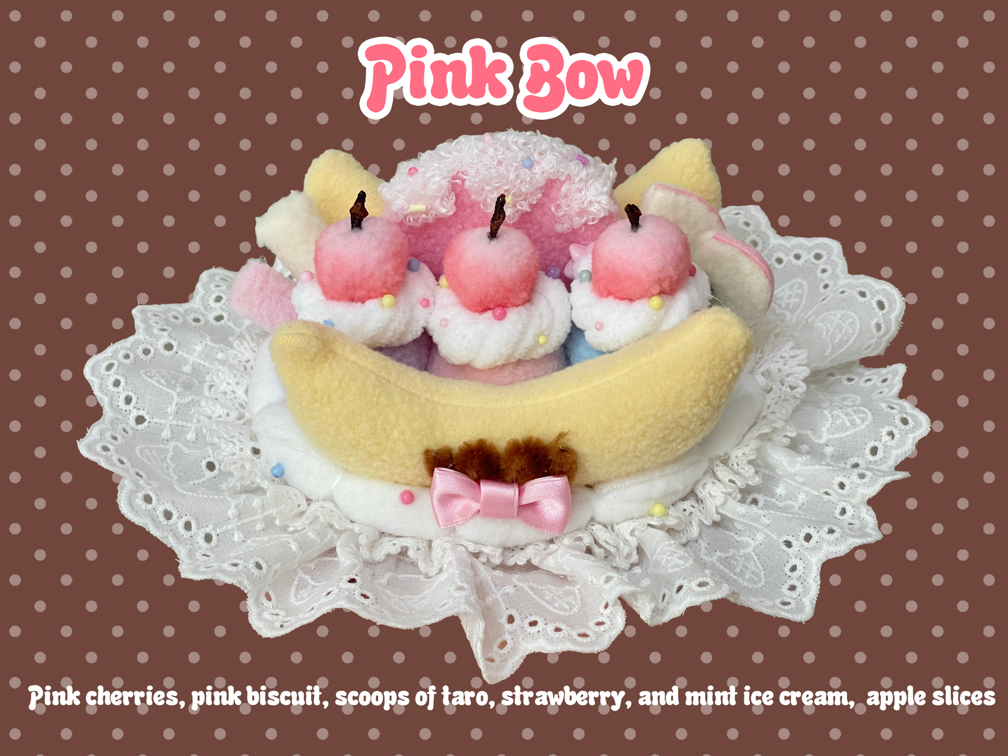 Sweet Banana Split Lolita headdress
