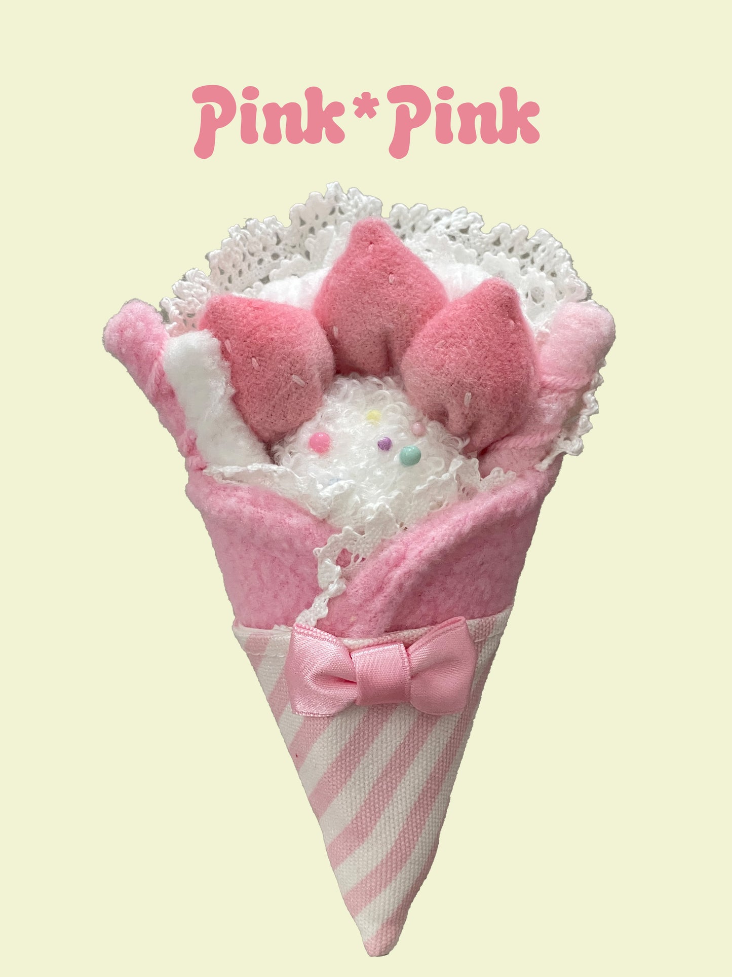 Dual-Use Strawberry Crepe Clip and Brooch | 2-in-1 Lolita Hair and Dress Accessory