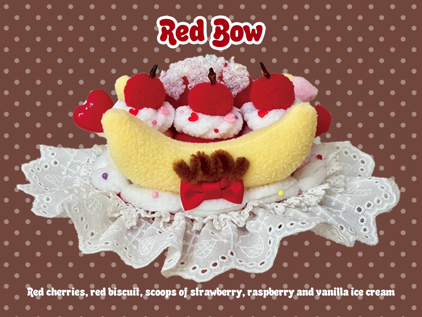 Sweet Banana Split Lolita headdress