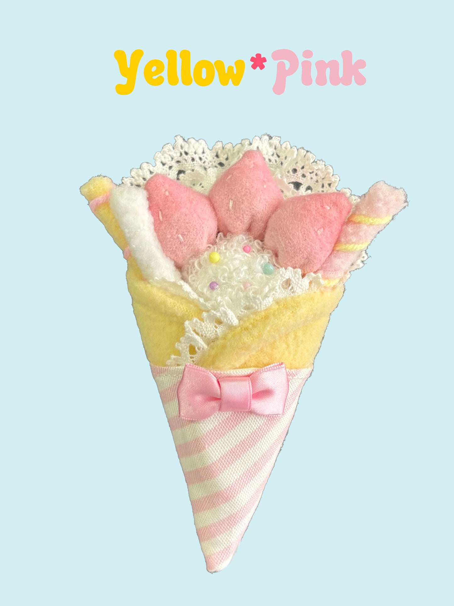 Dual-Use Strawberry Crepe Clip and Brooch | 2-in-1 Lolita Hair and Dress Accessory